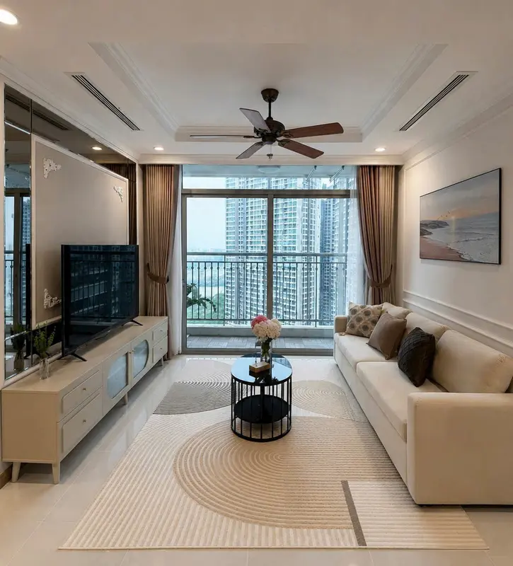 Căn 3PN Sang Trọng view Landmark 81, Landmark 5
