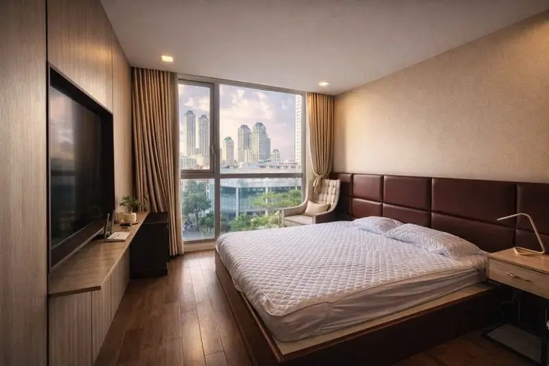 Căn 2PN tầng thấp view thành phố